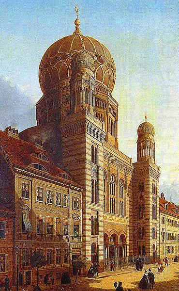 Berlin-Synagoge in der Oranienburger Strabe, unknow artist